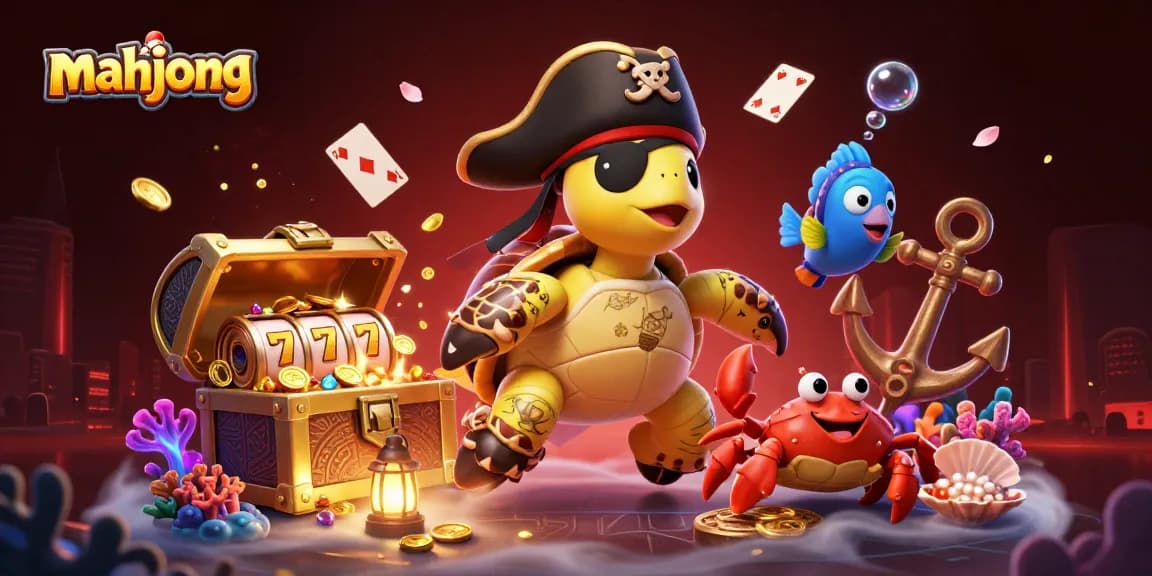 Engage in thrilling mahjong action with colorful characters and vibrant casino elements.