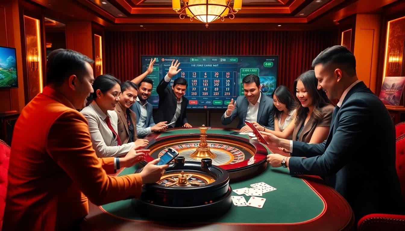Experience the excitement of indibet game login in a vibrant online casino setting with engaging players and lively gaming elements.