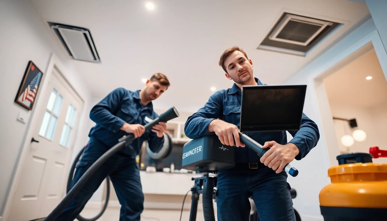 Air Duct Cleaning Service featuring certified technicians using advanced equipment to enhance indoor air quality.