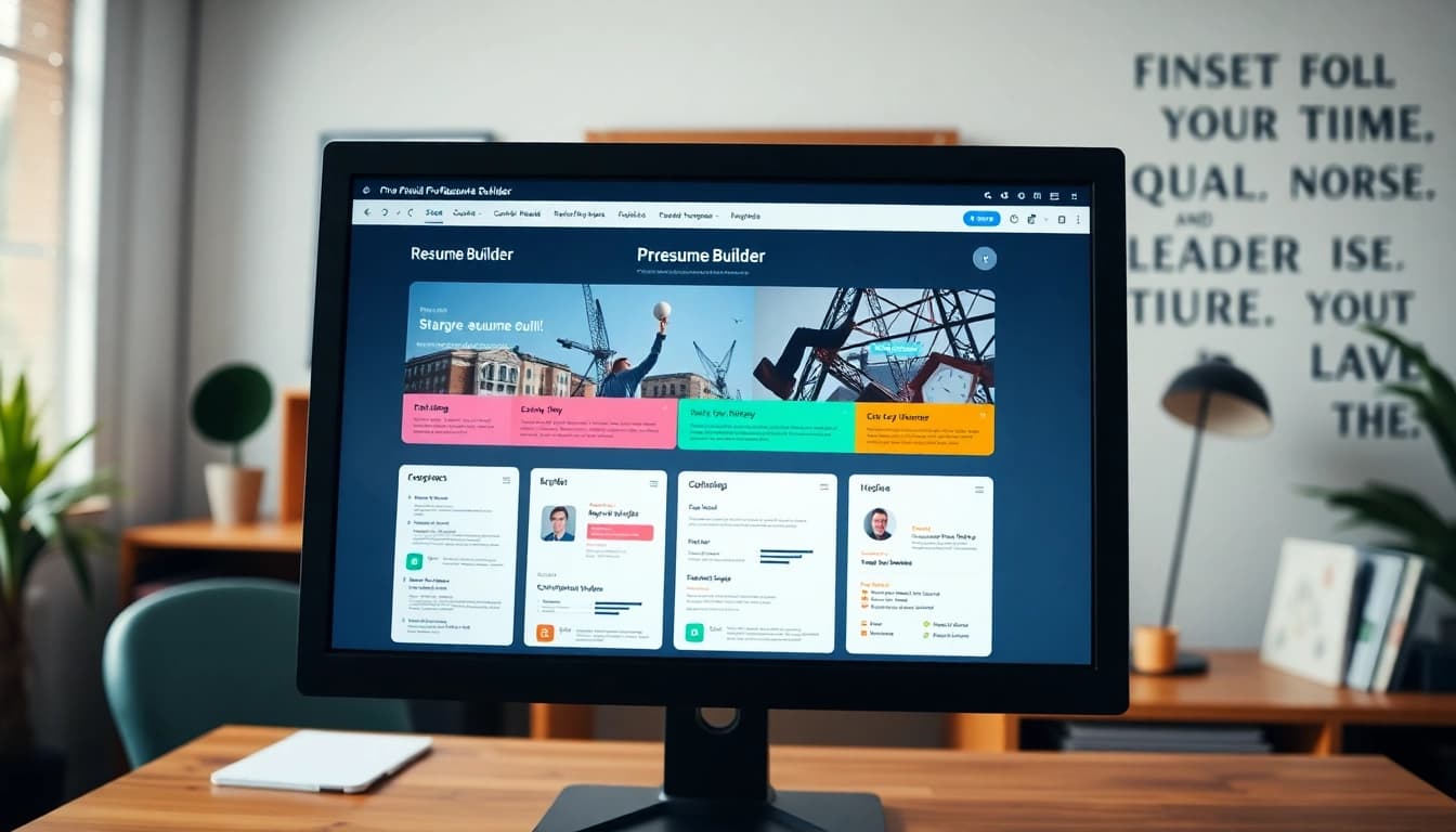 Create a standout Resume Builder with customizable templates in a user-friendly workspace.