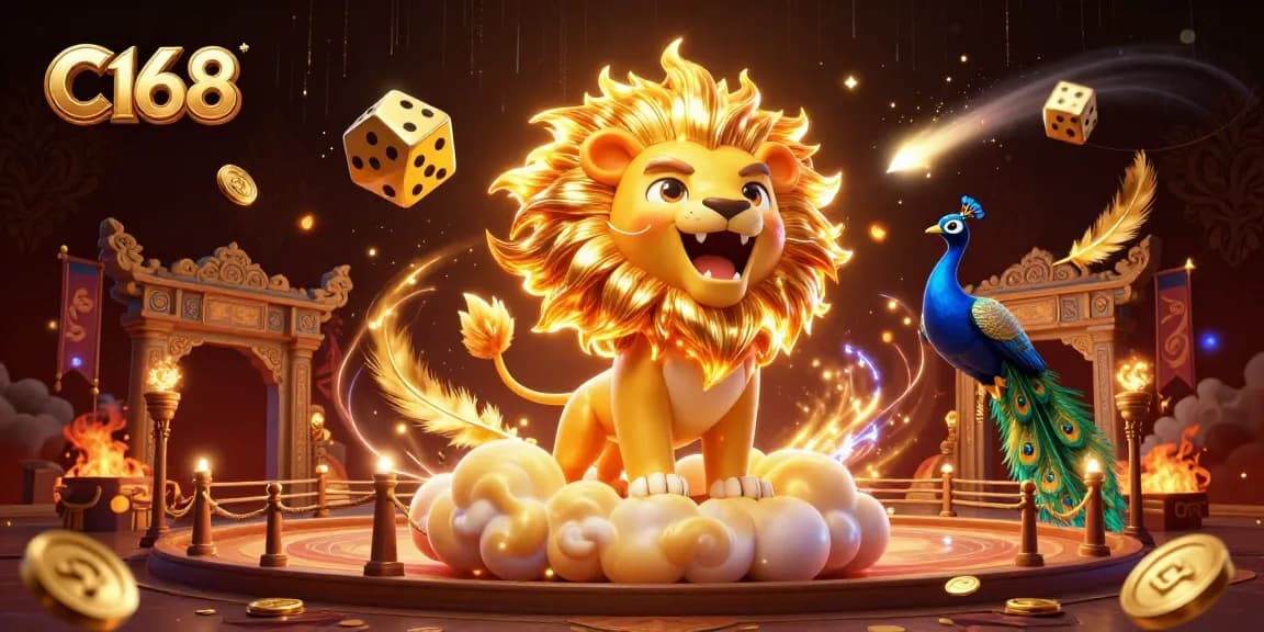 Engage in dynamic gambling at C168 while enjoying vibrant casino visuals and thrilling gameplay.
