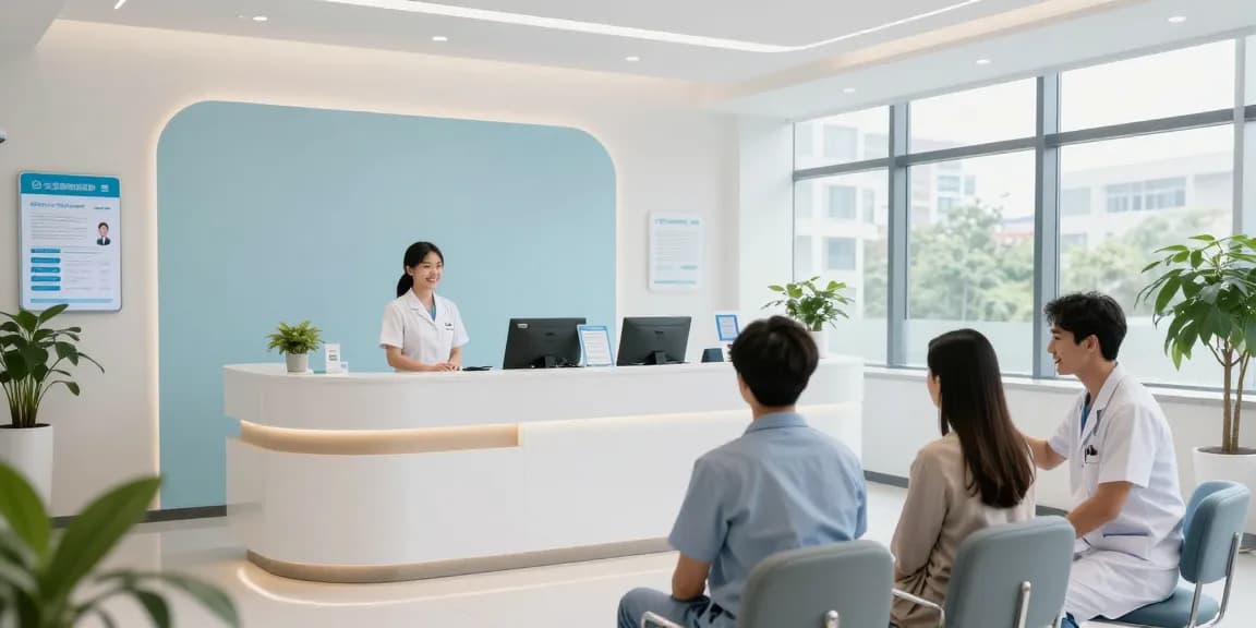 "Hair transplant turkey - compassionate healthcare provider discussing patient care in a modern clinic."