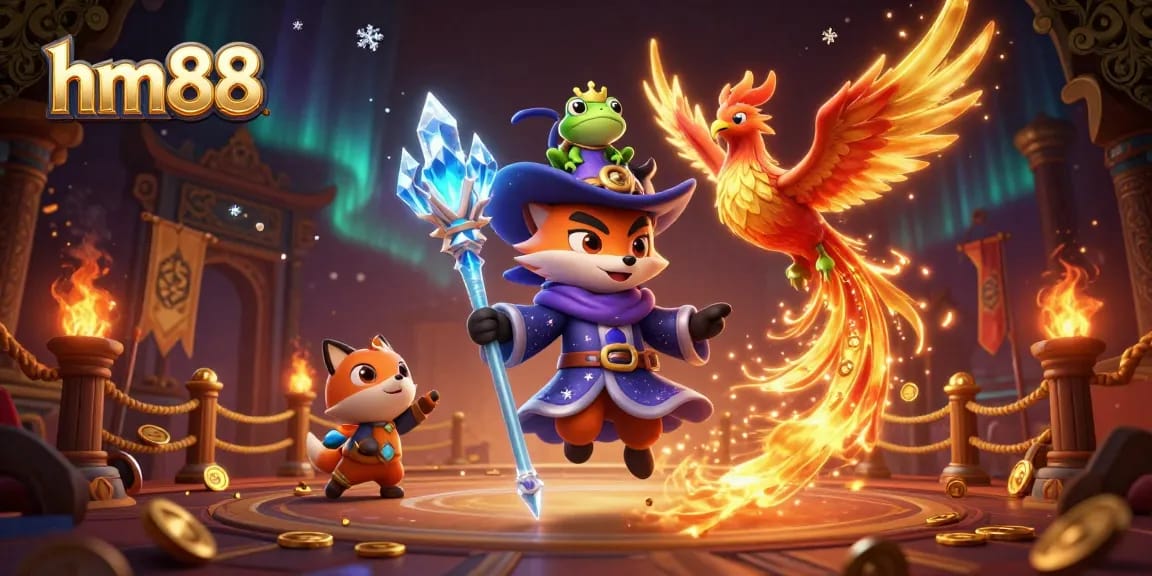 Engage with the vibrant online casino world of hm88 featuring mystical characters and exciting gold coins