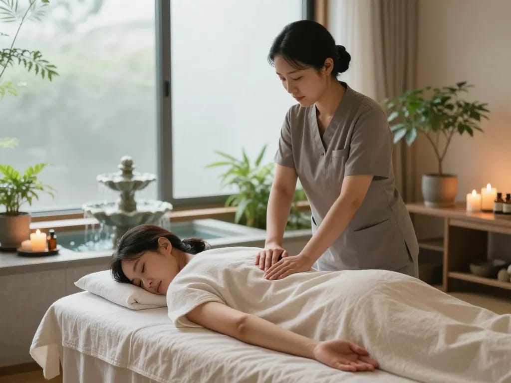 Rejuvenating 신사동마사지 session in a serene spa environment showcasing relaxation and tranquility.