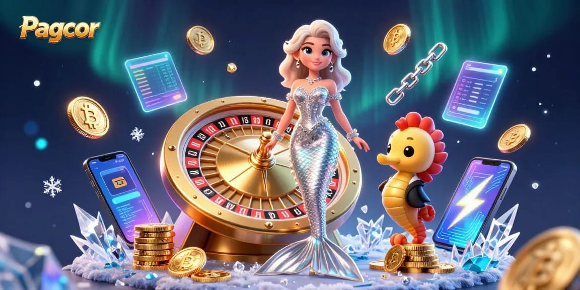 Experience the thrill of Pagcor online gaming with this vibrant, detailed 3D casino scene featuring interactive gaming elements.