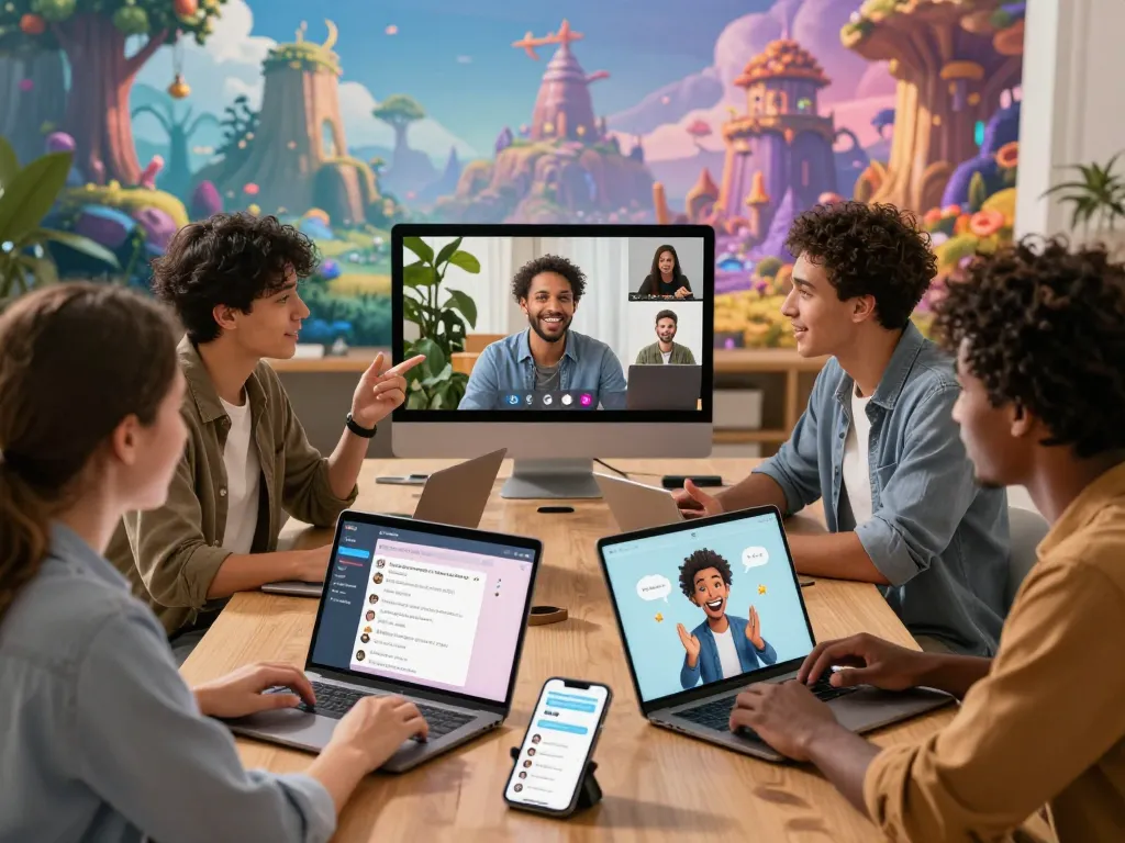 Engaging users in dynamic sex chat ai conversations in a vibrant virtual environment.