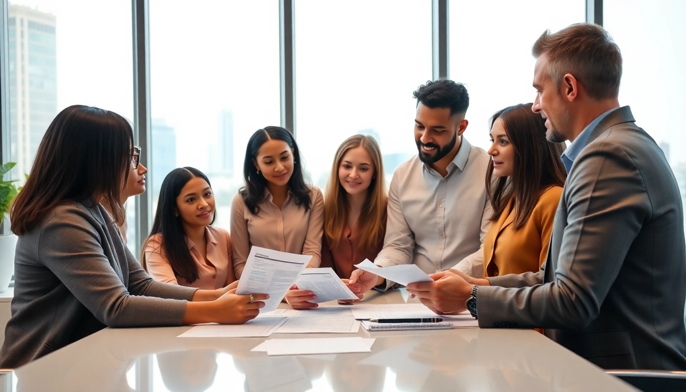 Diskusikan cara deposit 1k dengan penasihat keuangan di kantor modern.