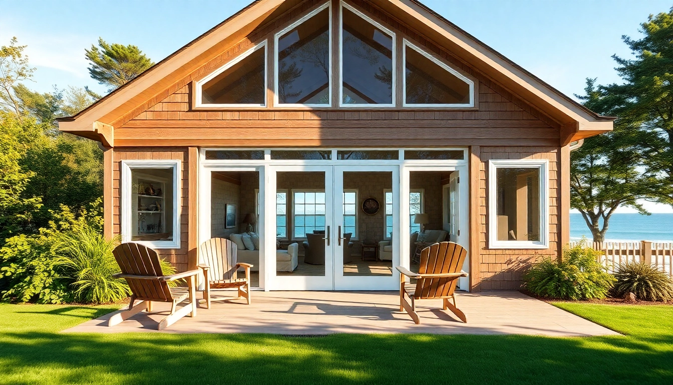 Cape Cod home addition showcases a spacious design with inviting features and natural surroundings.