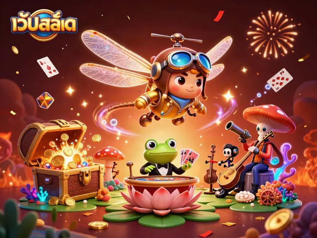 เกมเว็ปสล็อตสะท้อนความสนุกด้วยการ์ตูน 3D ที่สร้างบรรยากาศคาสิโนใต้ทะเล