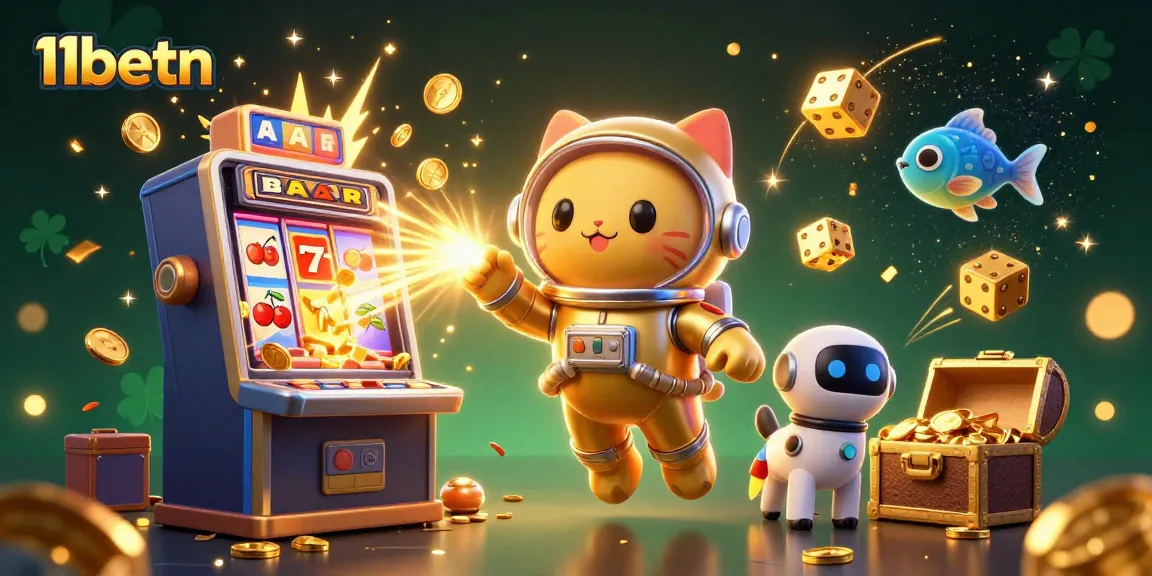Engage with 11betn in a vibrant space-themed casino adventure filled with games and prizes.
