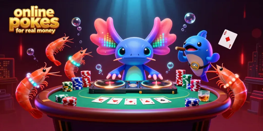 Experience thrilling online pokies for real money with vibrant 3D casino illustration.