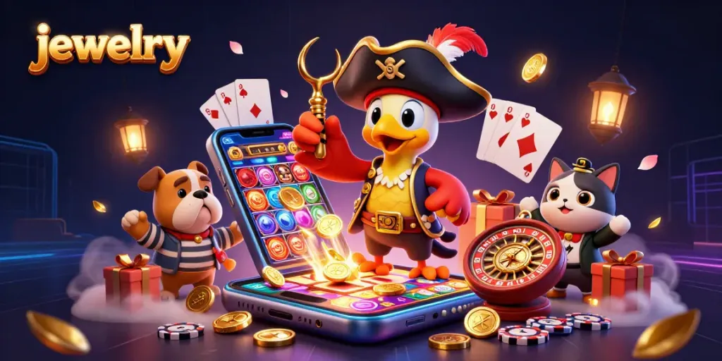 Bet on jewelry-themed slot games with pirate adventures and charming characters.