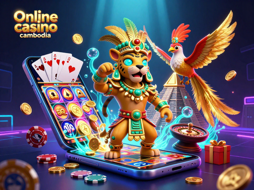Experience thrilling action at Online casino Cambodia with vibrant slot games and immersive casino visuals.