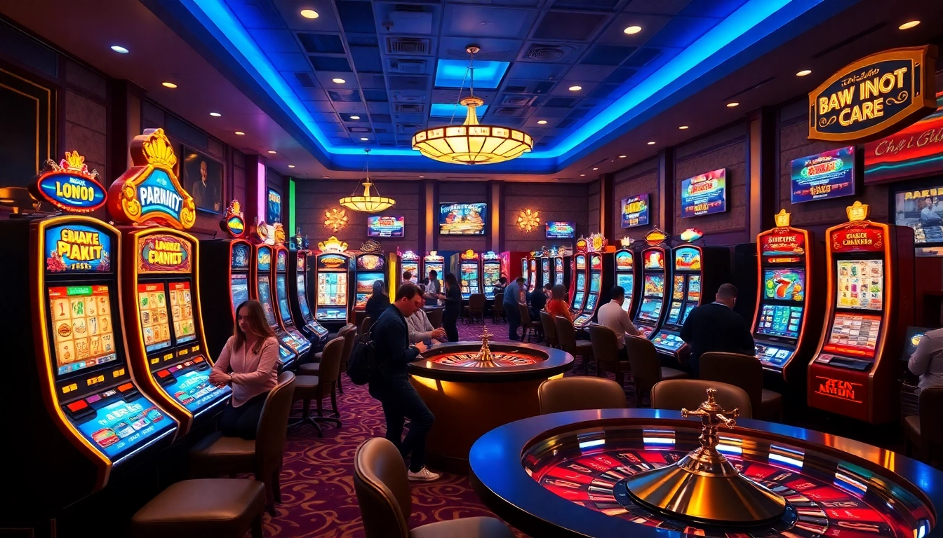 Experience thrilling gameplay with slot pragmatic machines lighting up the casino floor.