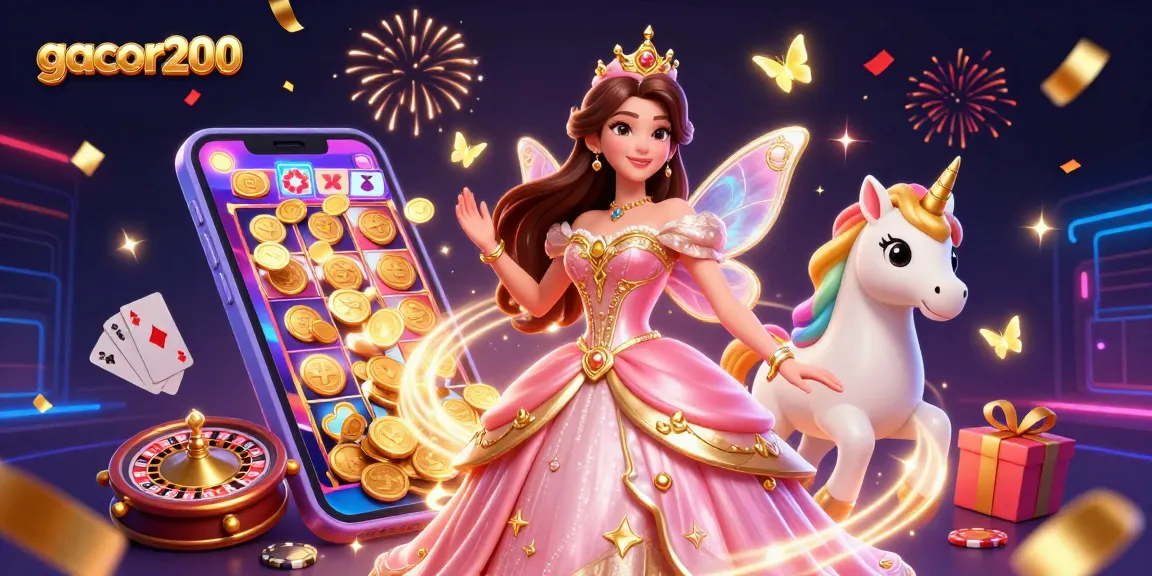 Play exciting slot games with gacor200 featuring vibrant characters and dynamic casino elements.