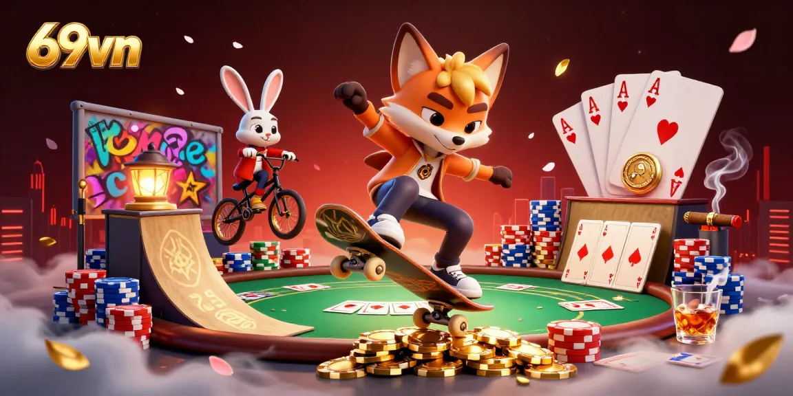 Experience thrilling gameplay at 69vn with a vibrant casino scene showcasing action and excitement.