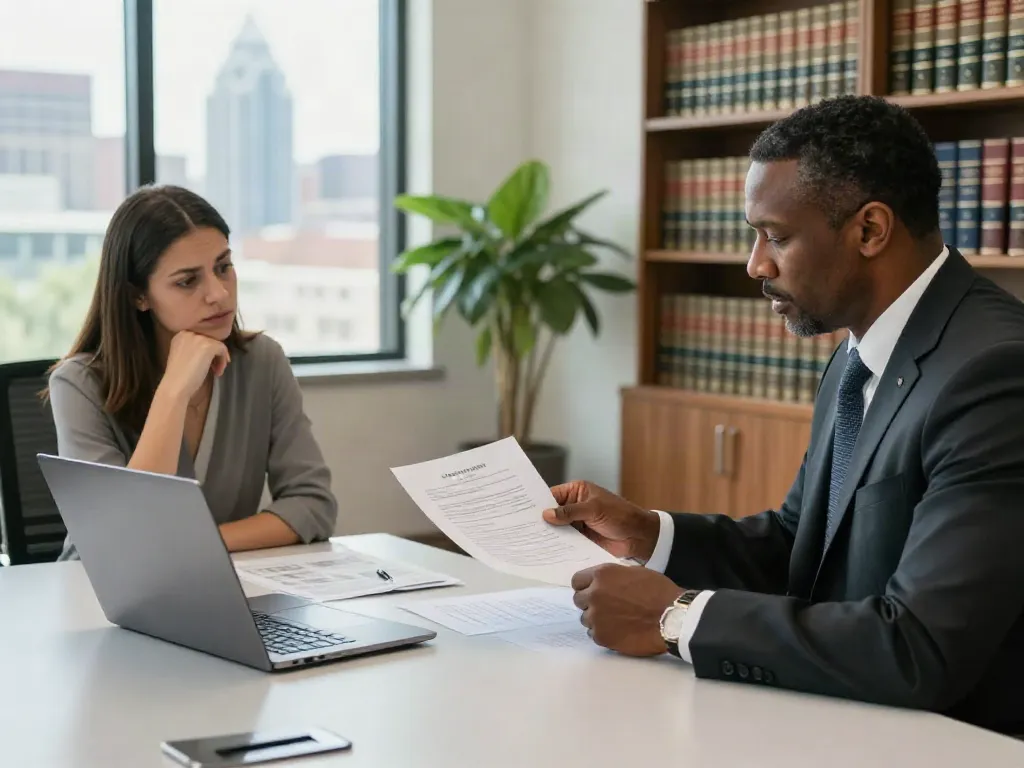 Atlanta DUI lawyer consulting with a client about how much does a DUI cost in Cherokee Cobb County GA.