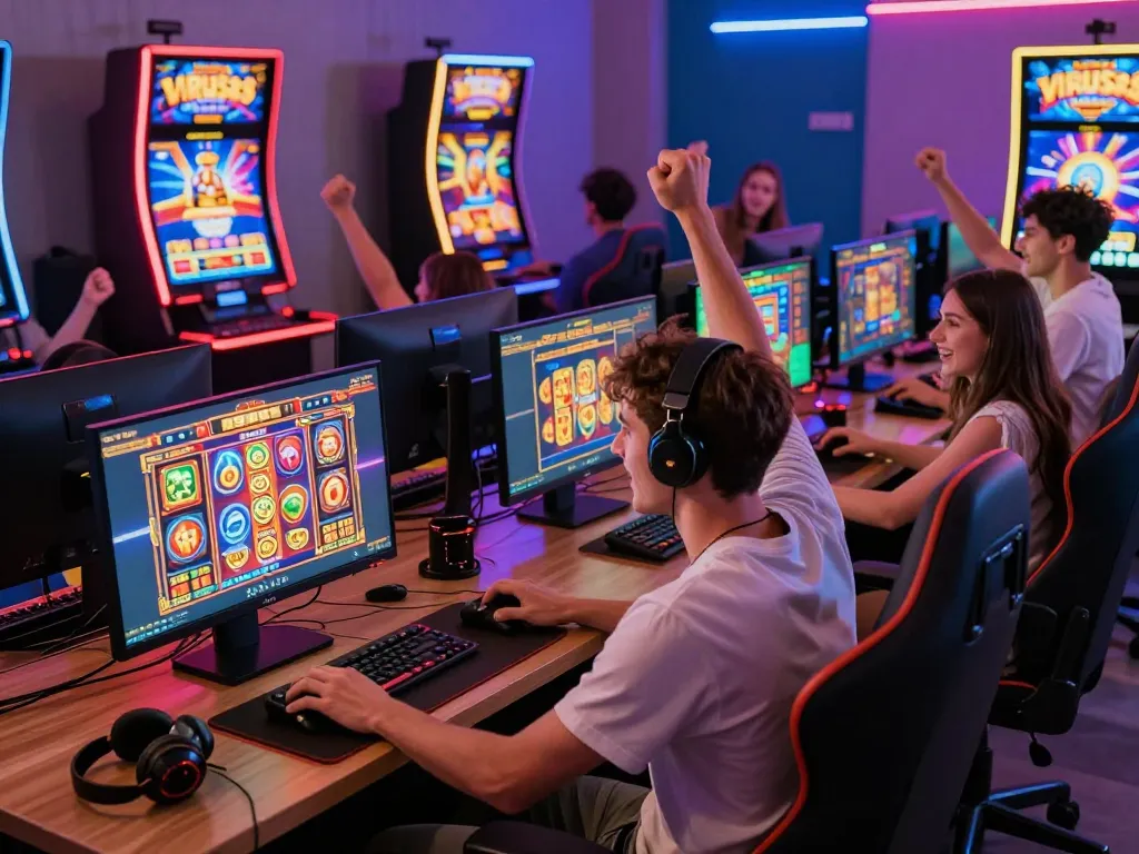 Pengalaman permainan online yang mendebarkan merayakan kemenangan jackpot di Virus88.