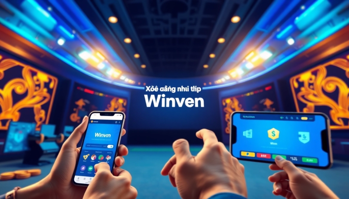 Đăng nhập Winvn interface showcasing a modern, user-friendly online betting platform design.