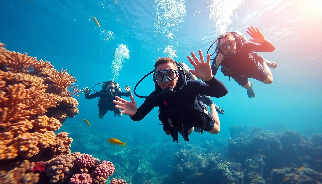 SSI Open Water Diver Kurs: Ein professioneller Taucher erkundet lebendige Korallenriffe unter Wasser.
