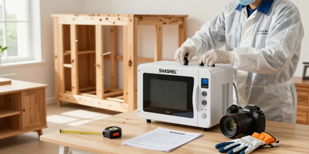 SHASHEL® microwave technology effectively treating wood for insects in a safe home environment.