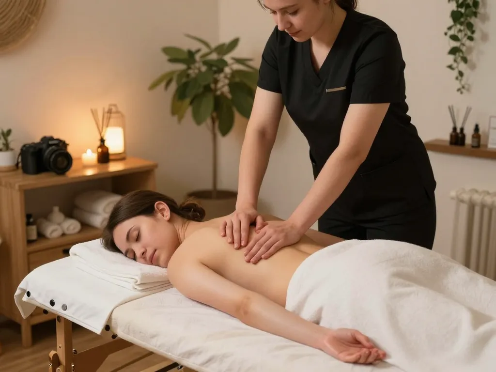 편안한 가정 환경에서 russiamobilemassage.com을 통한 러시아 마사지 경험.
