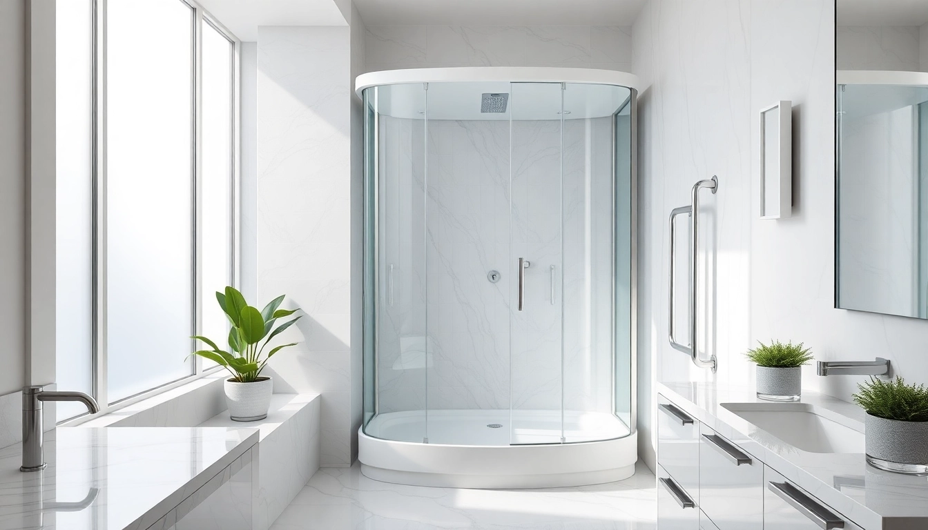 Erleben Sie die stilvolle sonni Duschkabine in einem modernen Badezimmer mit elegantem Design.