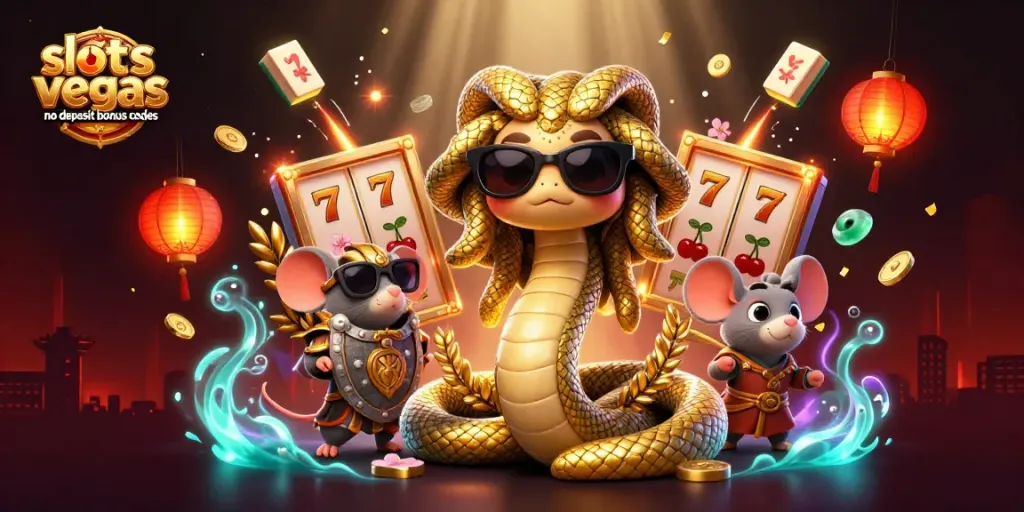 Experience the excitement of slots of vegas no deposit bonus codes with vibrant casino elements and characters.