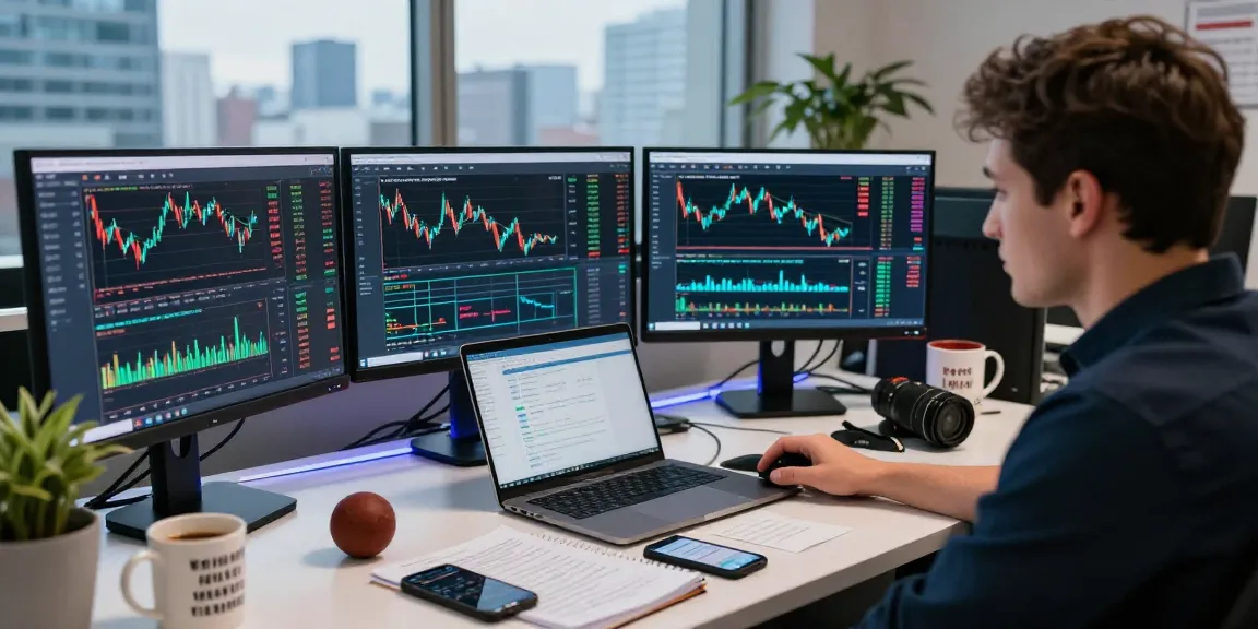 Forex trader using MetaTrader 4 for market analysis and strategy development.