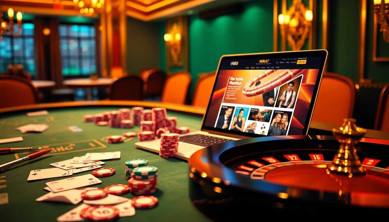 Experience thrilling online gambling at mb66.nyc with vibrant casino visuals and engaging interfaces.