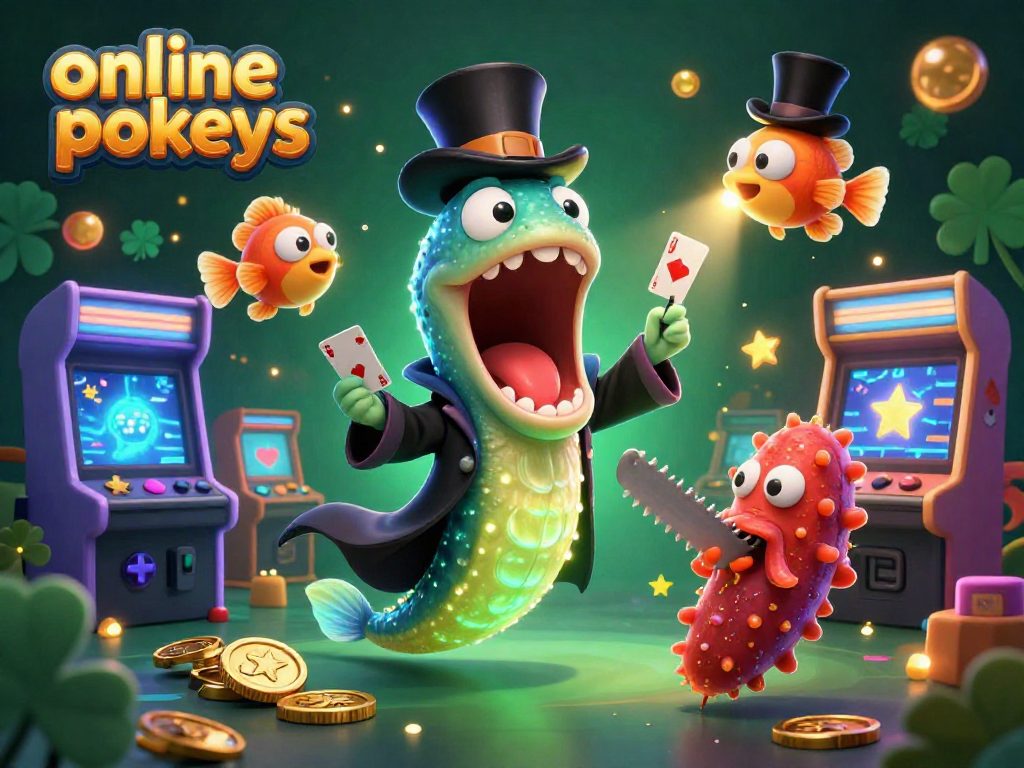 Engage with online pokies through vibrant 3D games showcasing magical sea creature characters.