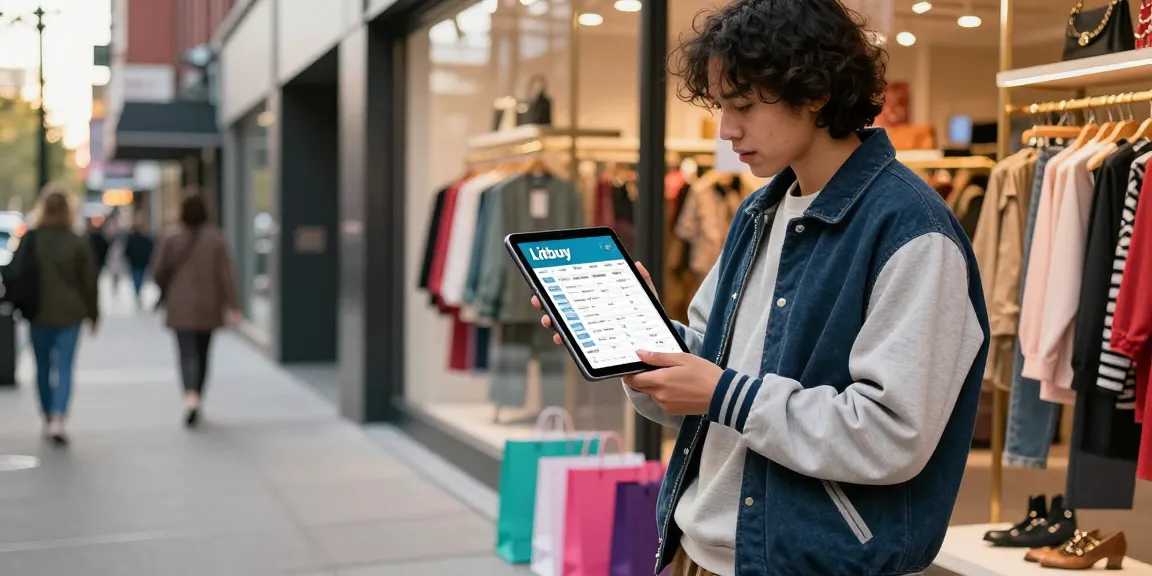 Shopping for fashion deals with the Litbuy spreadsheet in an urban setting
