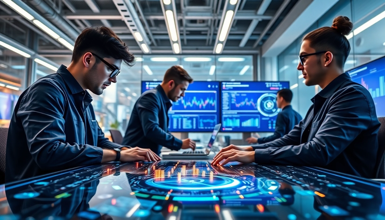 EORMC technology showcased in a professional setting, highlighting collaboration and blockchain development.