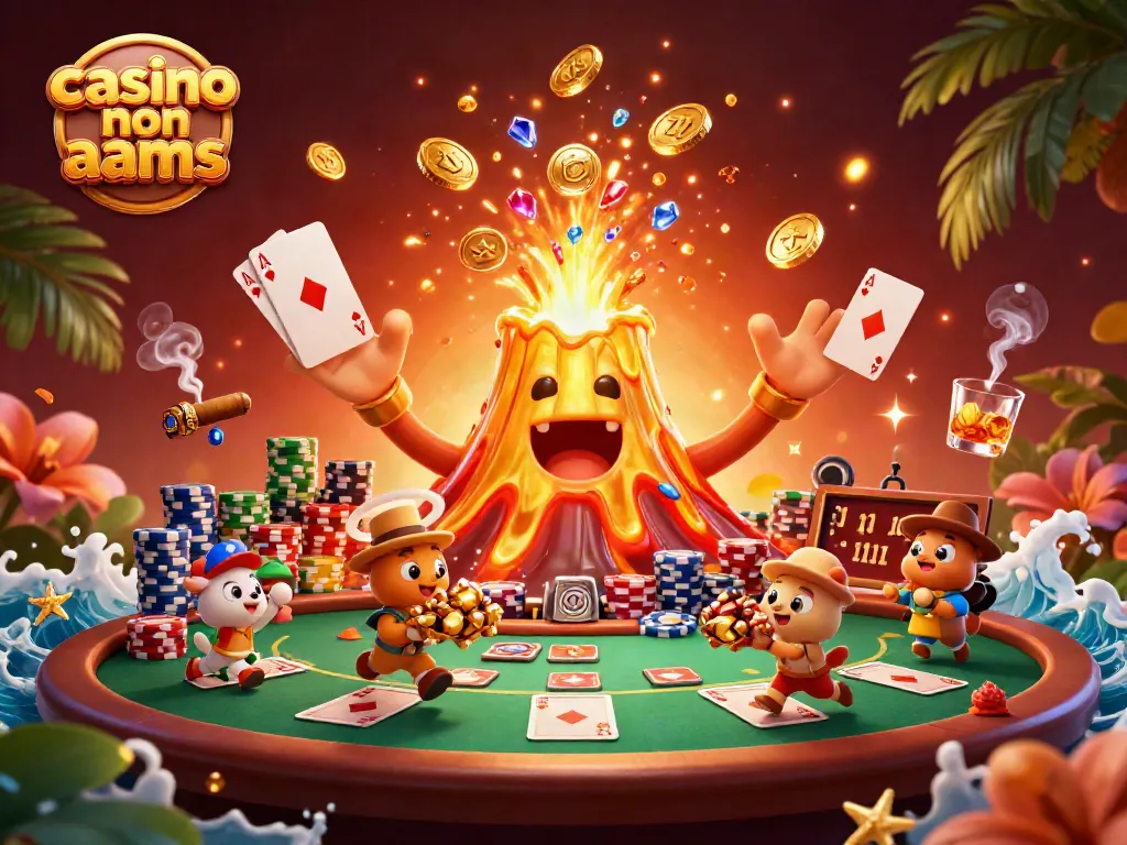 Gioca nei casino non AAMS e scopri l'eruzione di tesori sotto forma di vulcano dorato.