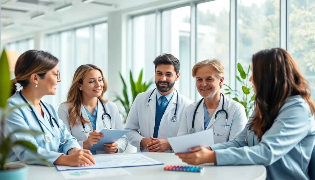 Health professionals collaborating to enhance patient care with advanced strategies.