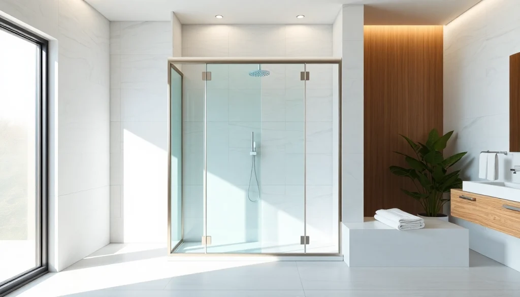 Attraper la beauté de la paroi de douche 150x200 dans une salle de bain moderne.