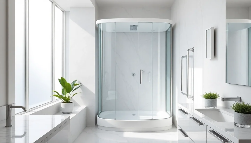 Erleben Sie die stilvolle sonni Duschkabine in einem modernen Badezimmer mit elegantem Design.