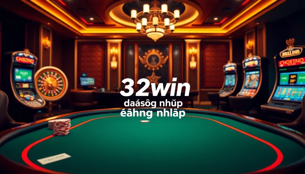 Experience the thrill of gambling at 32win đăng nhập with luxurious casino elements.