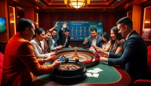 Experience the excitement of indibet game login in a vibrant online casino setting with engaging players and lively gaming elements.