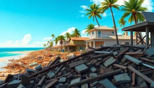 Evaluate Florida Hurricane Damage to homes and structures, showcasing aftermath recovery efforts.