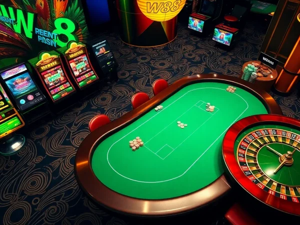 Experience the excitement of W88 with vibrant casino gaming elements and engaging mobile interfaces.