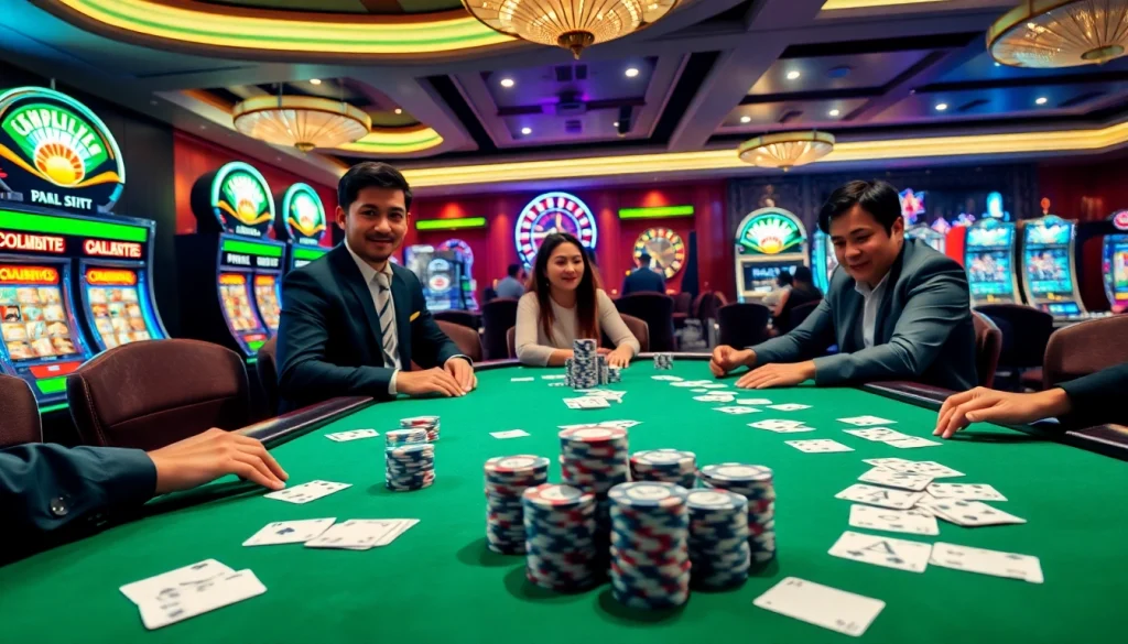 Experience thrilling poker action at https://nh88vn.net/ with vibrant casino elements and strategic gameplay.