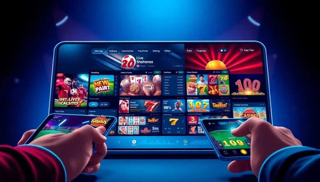 f8bet online betting platform interface showcasing sports and casino games in vibrant colors.
