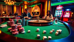 Experience high-stakes excitement at RR88 with vibrant roulette, cards, and luxurious casino ambiance.