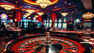 Menggambarkan pengalaman bermain Istana777 Situs dengan meja roulette dan pemain yang terlibat.