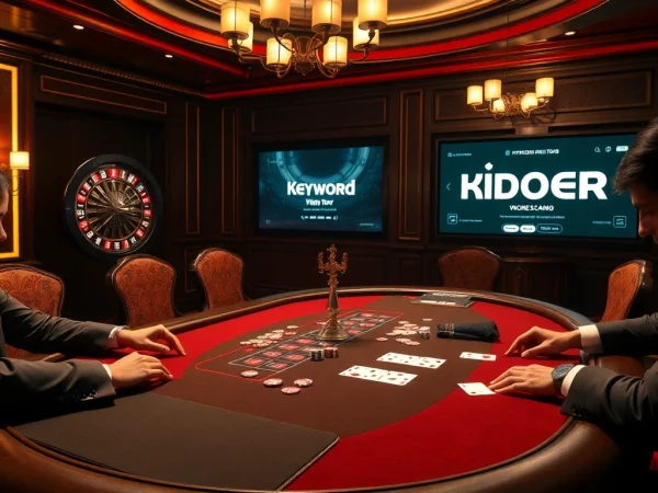 The hidden wiki tor showcases a vibrant poker game with players immersed in strategies, illuminated by casino lights.
