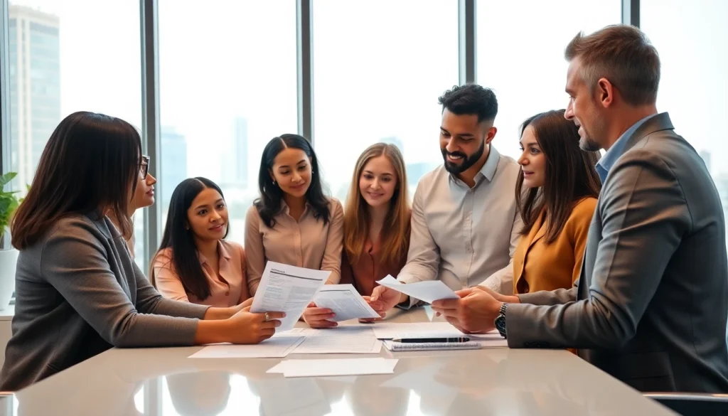 Diskusikan cara deposit 1k dengan penasihat keuangan di kantor modern.