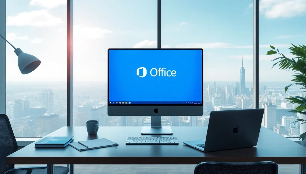 现代办公工作区，展示在时尚桌面上的 WPS官网 软件。