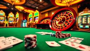 Experience the thrill of bem88 casino games with vibrant tables and exciting slot machines.