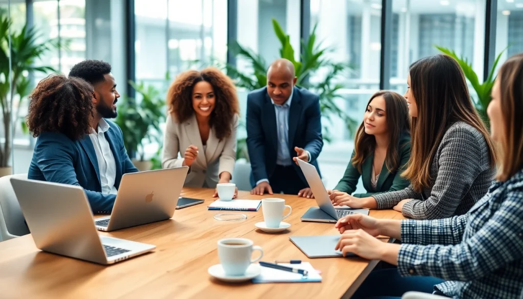 Discussing the best way to hire commission-only sales reps in a modern office setting.